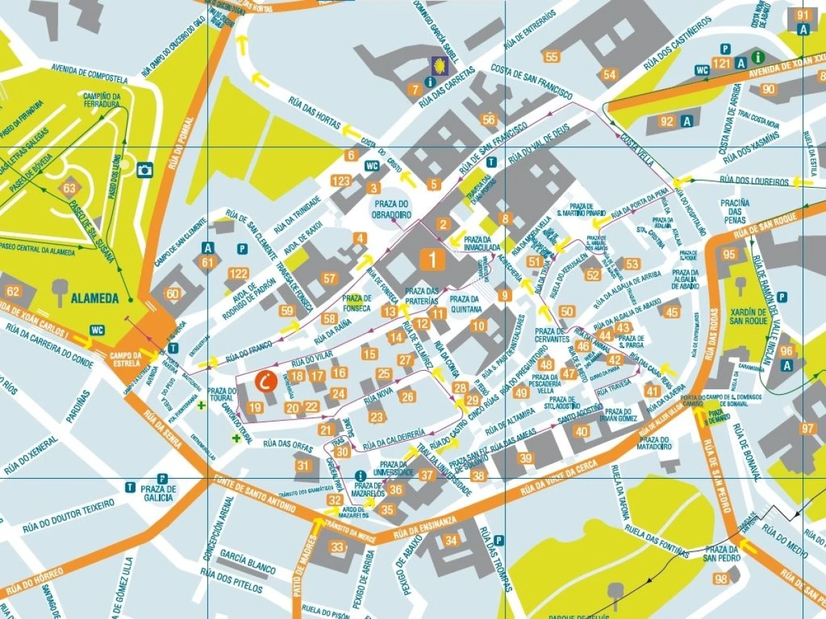 Explorando el Plano de Santiago: Una Guía Esencial para los Peregrinos del Camino de Santiago